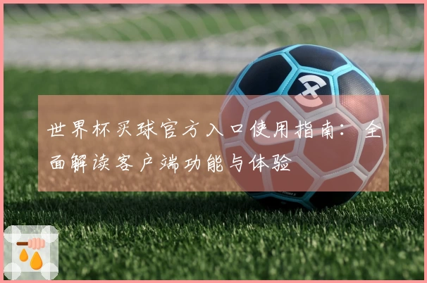世界杯买球官方入口使用指南:全面解读客户端功能与体验
