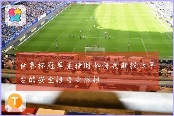 世界杯冠军竞猜时如何判断投注平台的安全性与合法性